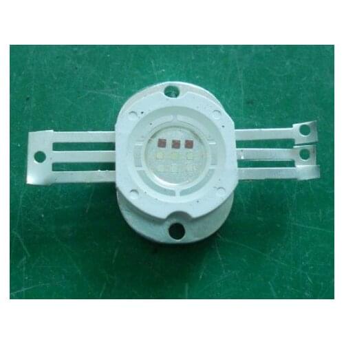 Round 10W LED RGB SMD Chip Super Bright 3W for each color 4 pins with 6 to 11V Voltage