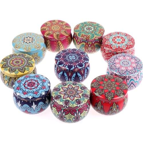 Candle Tin Jars DIY Candle Making Holder Storage case for Dry Storage Spices Camping Party Favor and Sweets Gifts New Candy Box