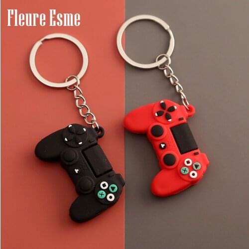 Cartoon Game Console Keychain Childhood Memory Classic Epoxy Game Keychain Ring Console Pendant Creative Student Couple Gift
