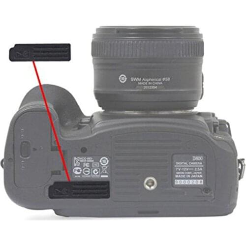 Bottom Rubber Cover for Nikon D800 D800E D810 Interface Cap Lid Socket Skin Digital Camera Accessory Kit
