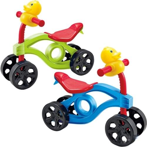 New Baby Walker Riding Toys Portable Bike No Foot Pedal Bicycle Children Four Wheel Balance Bike Scooter Baby Walker