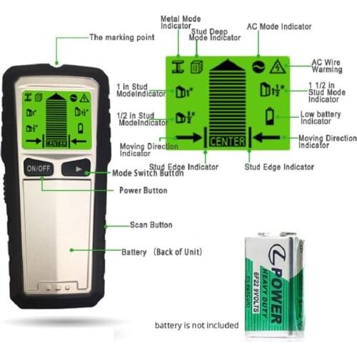 NEW TH430 Multifunctional Portable Digital Wall Wiring Detector Wall Scanner High Accurate Wood Wire Depth Metal Detector Finder