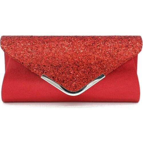 New Fashion Style Lady Sequins Glitter Small Clutch Bag Lady Elegant Portable Evening Wedding Prom Handbag
