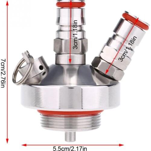 New Stainless Steel Beer Connector Beer Spear Quick Fitting Connector for Home Brew Marking Mini Keg Dispenser