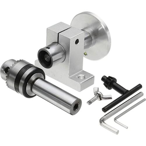 New Live Lathe Center Head With Chuck DIY Accessories For Mini Lathe Machine Revolving Centre Woodworking Tool