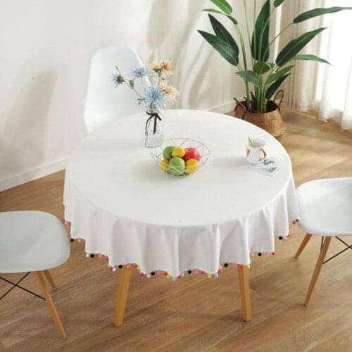 Linen Polyester Cotton Round Table 150x150cm Tablecloth Tablecloth Cotton Gray Linen Size Custom Tablecloth Lace Tablecloth