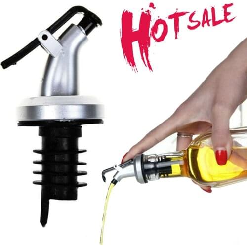 Olive Oil Sprayer Rubber Liquor Dispenser ABS Lock Wine Pourers Flip Top Drink Wine Stopper Leak-proof Nozzle Kitchen Tools