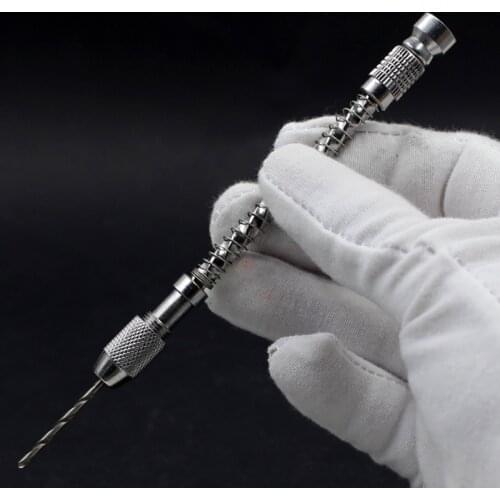 MINI Spiral Hand Drill&Spring Manual Wire Twisting Drilling Jewelry Watch Repair Jewelry Tools Beading Reaming Hand Twist Drill
