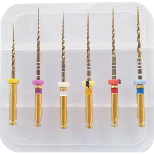 Dental Root Canal File Gold Endo Rotary Super Files Golden F5 Endodontic Files 25mm Nickel Titainium Instrument Dentistry