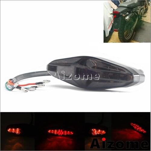 Motorcycle 12V LED Tail Light Brake Lamp Turn Signal Lamp Running Tail Lamp for Harley Honda Yamaha Suzuki Kawasaki Street Bikes