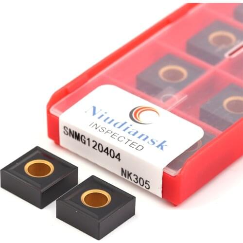10PCS SNMG120404 NK305 SNMG120408 NK305 CNC Lathe Turning Inserts External Cutting Tools Carbide Machining Inserts For Cast Iron