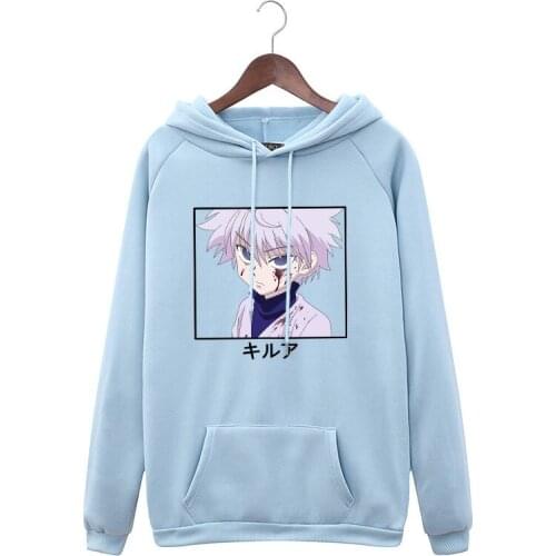 Hunter X Hunter Killua Zoldyck Hoodie Sweatshirt Women/Men Japanse Anime Hooded Harajuku Cartoon Fashion Pullovers Clothes