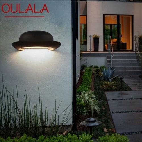 OULALA LED Outdoor Wall Light Waterproof Sconces Hat New Style Creative Decorative For Porch Corridor Aisle Bedroom Living Room