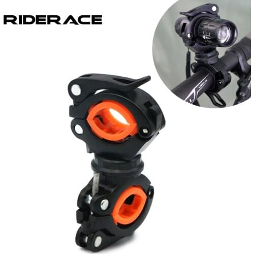 Bike Light Frame 360 Degree Rotating Multi-function Two-way Flashlight Bracket Adujstable Anti-slip MTB Road Bicycle Lamp Holder