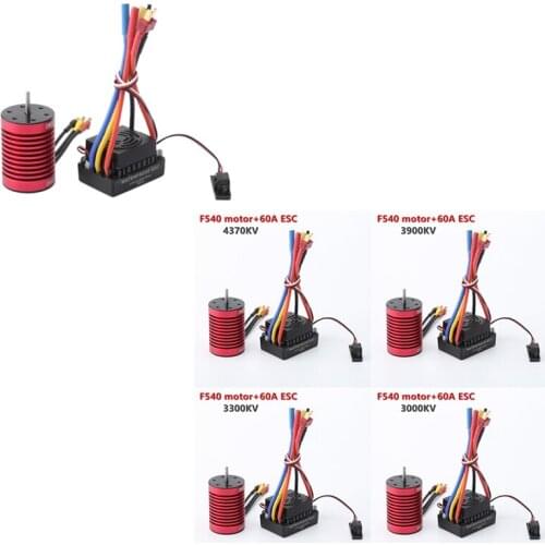 Waterproof F540 Brushless Motor Brushless ESC for 1/10 RC Car Redcat Electric EPX PRO Blackout XTE