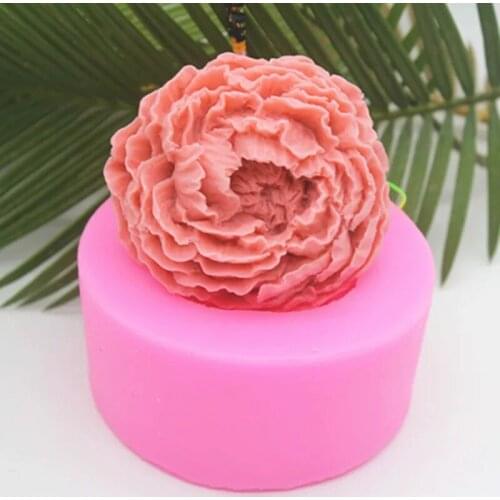 1pcs 39x39x35mm silicone mold rose ball rose ball soap mold candle mold concrete casting soap candle