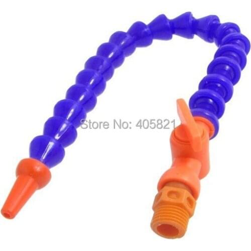 10X Plastic Flexible Oil Coolant Pipe 3/8" - 300mm with valve