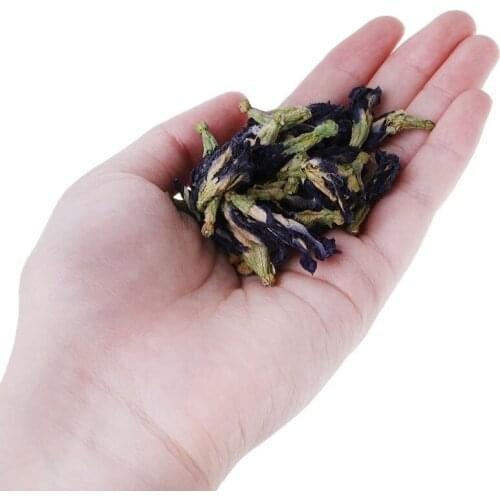 100% Pure Natural Blue Butterfly Pea Flower Drink Dried Flowers Coloring Health & Beauty Making Cocktail Gift&Wedding Decoration