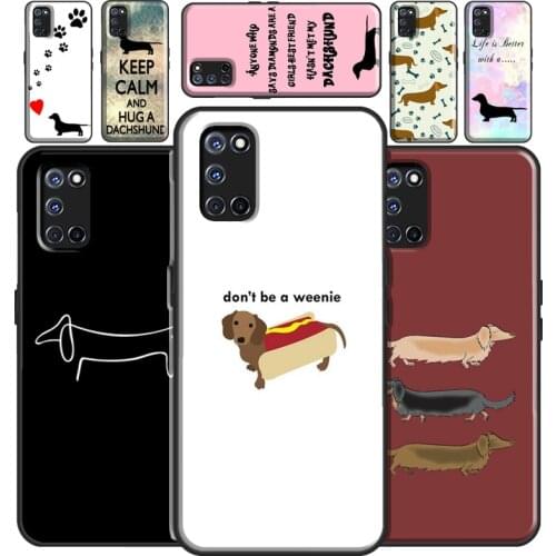 Dachshund Sausage Dog Quotes Case For OPPO A91 A83 A3S A5S A1K A52 A72 A31 A53 A5 A9 2020 Find X3 Pro F5 F7 A15 Cover