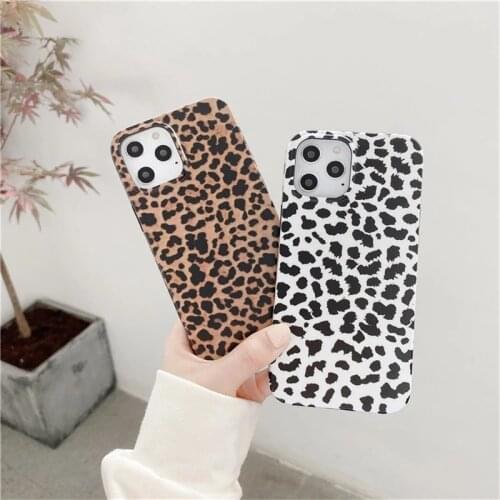 Hot sale New Leopard Pattern Fashion personality case for iPhone 7 8 plus 11 12 mini pro max XR back cover Fall prevention case
