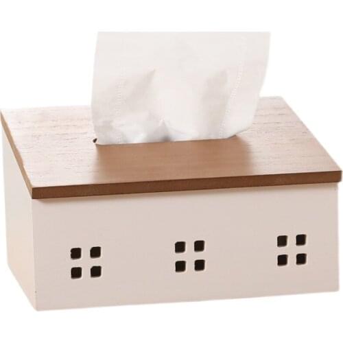 Wood Tissue Box Tissue Holder Tissues Paper Napkin Container Nordic Wooden Kitchen Organization Home Dining Room Accessories