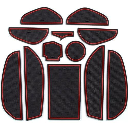 For Lexus ES 2018-2020 Door Slot Mat Car Water Coaster Interior Modified Storage Anti-slip Auto Parts