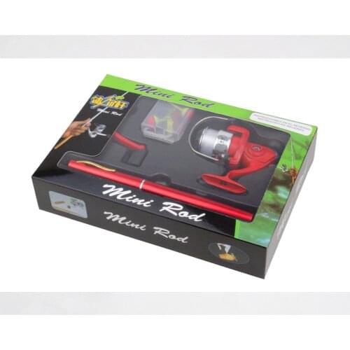 EMMROD 1.4M Carbon Gift Boxes Pen Fishing Rod Mini Portable Sea Gift Rod Free Shipping