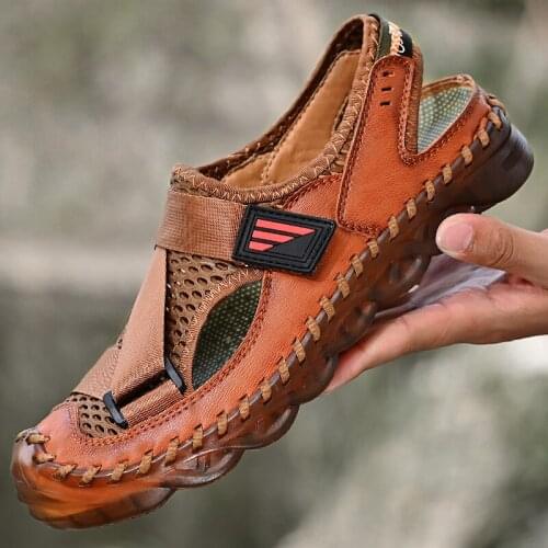 KEZZLY Men's Leather Sandals