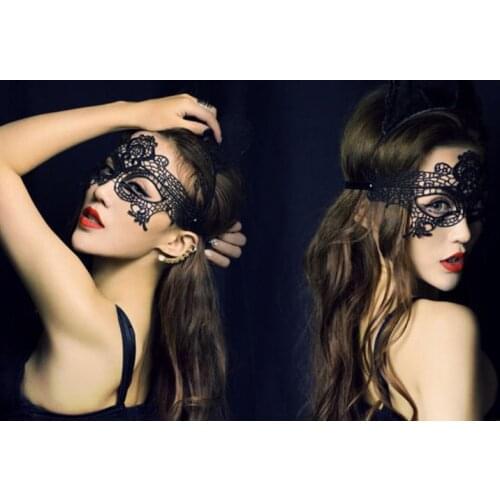 HOT SALES!!! Women Hollow Lace Masquerade Face Mask Princess Prom Party Costume Halloween Masquerade Mask Women Sexy
