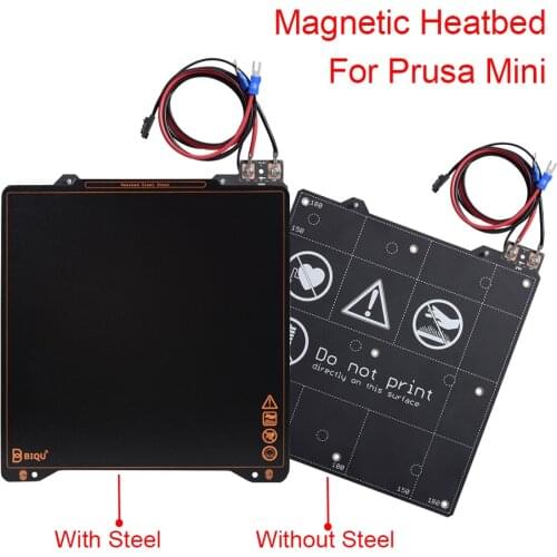 Magnetic Heatbed Super Spring Steel Plate Sheet BIQU SSS 202x186x2MM 3D Printer Parts Hot Bed For Prusa MINI Heated Bed VS MK3
