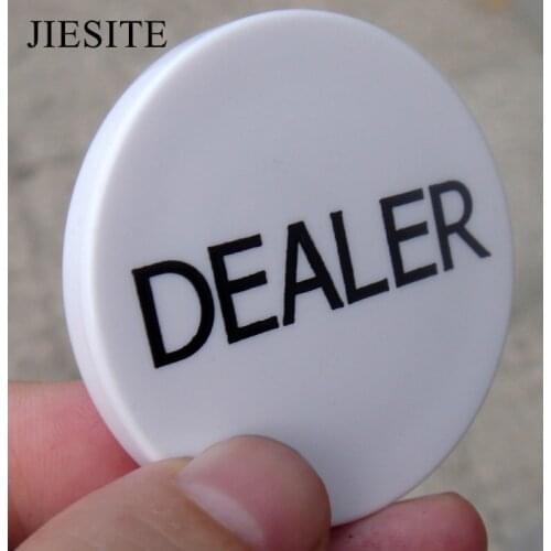 Melamine Texas Hold'em Poker Chip Black Jack Gamling Board Game Banker Poker Set Casino coins 5cm*5cm All in/dealer Accessories