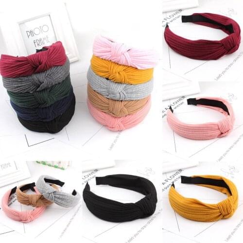 IMCUTE Fashion Women Turban Twist Knot Head Wrap Headband Twisted Knotted Hair Band Hot Headwear