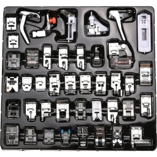 32/42/48/52 Pcs Sewing knitting crochet Domestic Machine Blind Stitch Darning Presser Foot Feet Kit Set For Brother Singer Janom