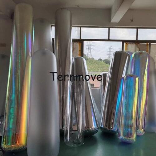 Inflatable holographic rainbow mirror tube boxing sandbag Tumbler decoration Reflection Stage Festival hanging decoration