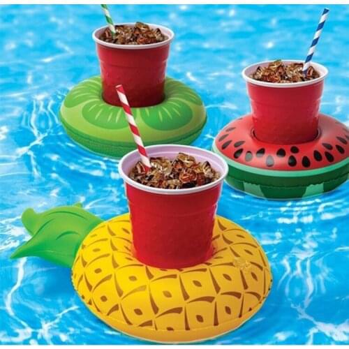 Summer Hot Inflatable mini flamingo drink holder swimming beverage holders Party Inflatable decoration props 1pc/lot