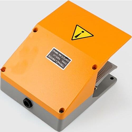 YDT1-15 Aluminum Alloy Foot Switch Double Pedal Switch 10A Multi-functional Low Noise Switch Accessories Universal