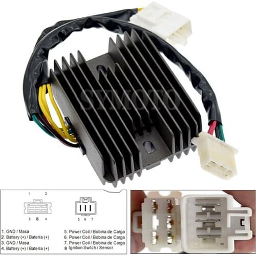 For Honda FJS600 1/2/D3/D4/D5/D6 Silverwing Non ABS 256mm front disc 2001 2002 2003 2004 2005 2006 Voltage Regulator Rectifier