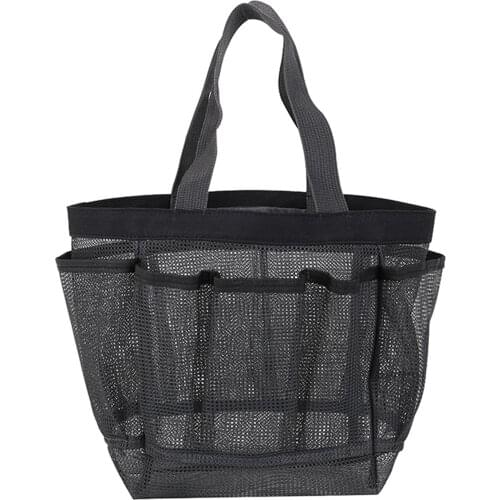 Mesh Shower Caddy Portable for College Dorm Large Bathroom Tote Bag Durable with 8 Pockets Bathroom Storage LBShipping