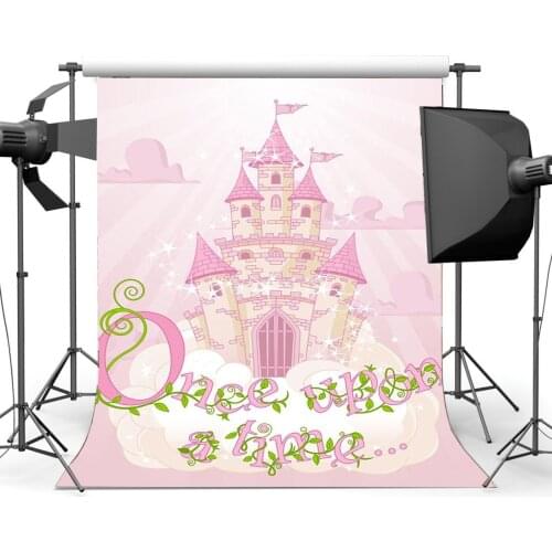 Fairytale Castle Backdrop Once Upon a Time Twinkle Stars Dreamy Catroon Photography Background