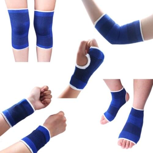 1Pair Basketball Knee Pad Support Brace Sports Safety Elastic Elbow Sleeves Breathable Protector Bandage Football Volleyball