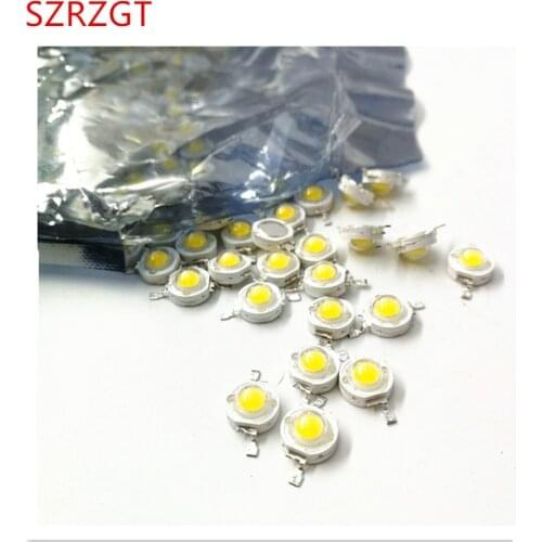 10pcs Real Full Watt CREE 1W 3W High Power LED lamp Bulb Diodes SMD 110-120LM LEDs Chip For 3W - 18W Spot light Downlight