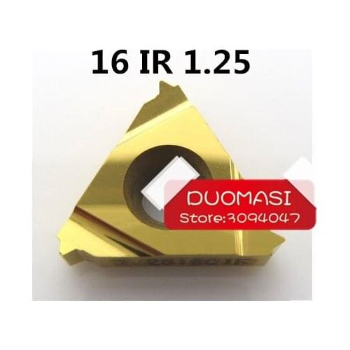 16 IR 1.25 ISO,Indexable Tungsten Carbide Threading Lathe Inserts for Threaded Lathe Holder,thread turning tool holders