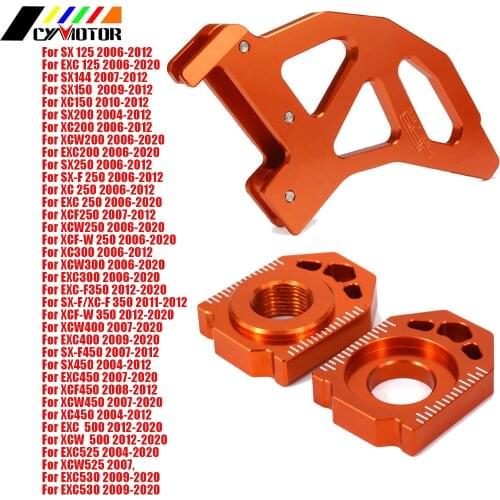 2020 Motorcycle Rear Brake Disc Guard Cover Protector Axle Block For KTM SX SXF XC XCW EXC EXCF 125 150 200 250 300 350 450