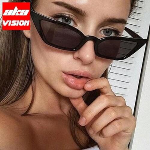 AKA VISION Cateye Sunglasses Women 2021 Vintage Glasses Women Brand Designer Eyeglass for Women/Men Mirror Oculos De Sol UV400