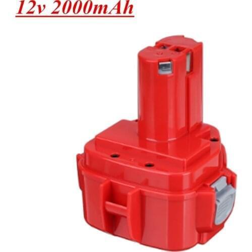 Battery For Makita 12V 2000mAh NiCD Rechargeable Battery Power Tools Bateria PA12 1220 1222 1235 1233S 6271D
