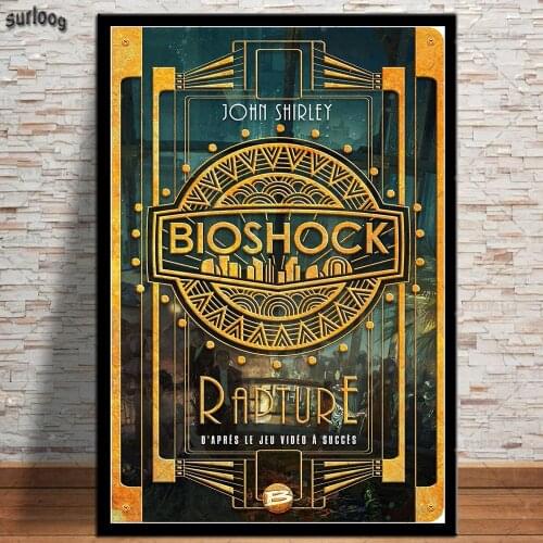 Bioshock Rapture Wall Art Poster Video Game Movie Retro Pictures Prints Canvas Painting for Living Room Home Decor
