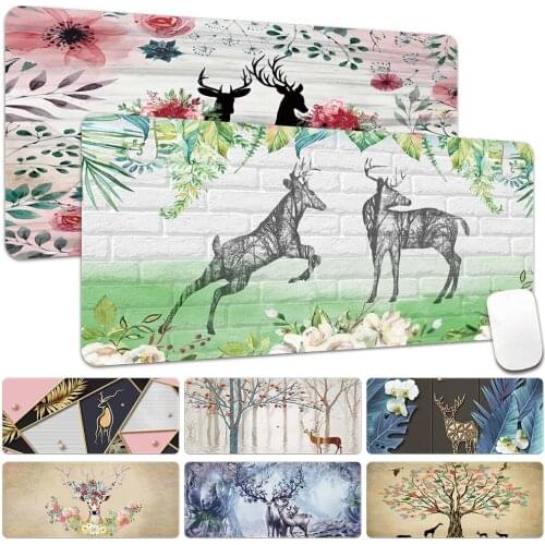 Large Office Mouse Pad Mat PU Leather Game Gamer Gaming Mousepad Keyboard Compute Anime Desk Cushion for Tablet PC Notebook