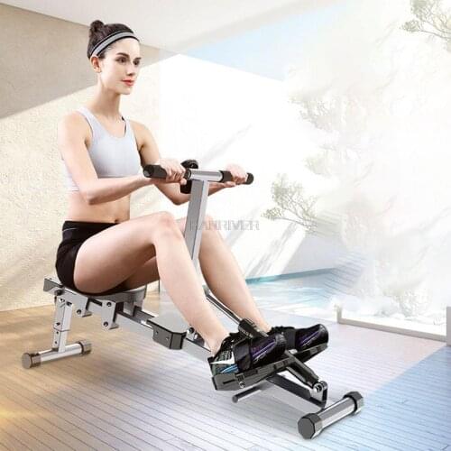 Household hydraulic resistance rowing machine rowing elderly rehabilitation training belly lean arm weight fitness equipment