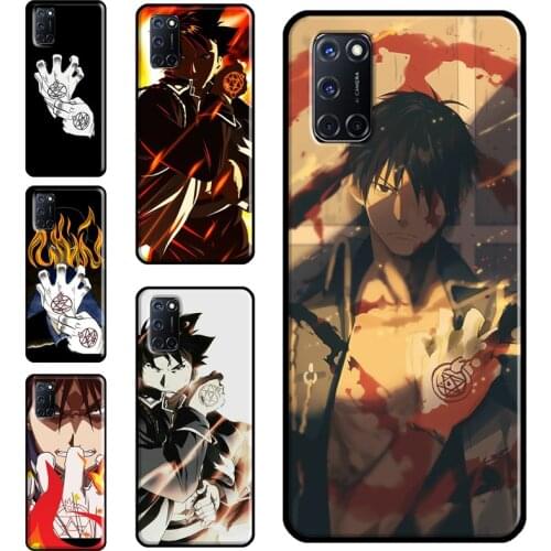 Fullmetal Alchemist Mustang Gloves Case For OPPO A15 A83 A91 A93 A31 A53 A5 A9 2020 A52 A72 A1K A3S A5S Reno2 Z F5 F7 Cover