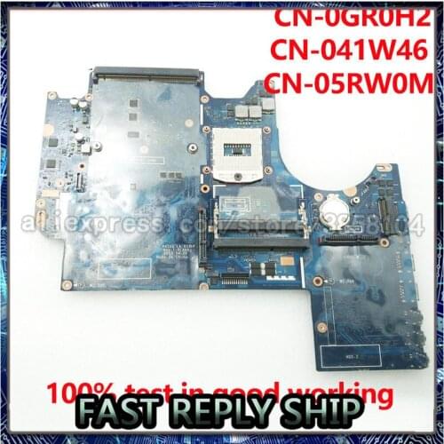 For DELL Alien-ware M17X R5 laptop notebook PC mainboard Motherboard LA-9331P CN-0GR0H2 0GR0H2 CN-041W46 041W46 CN-05RW0M 05RW0M